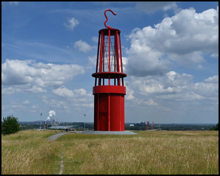 Grubenlampe der Halde Rheinpreußen in Moers