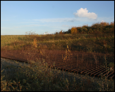 Schienenplateau auf der Halde Rungenberg