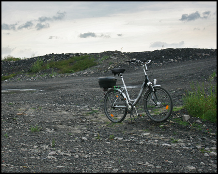 Mit dem Fahrrad kurz vorm Gipfel