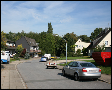 Zufahrt zum Voßnacken aus Richtung Börnig