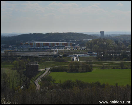 Aussicht auf die Brücken der Lippe und die Kissinger Höh