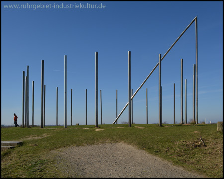 Die Sonnenuhr von Halde Schwerin aus Südwest