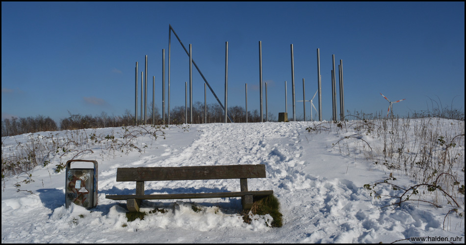 Halde Schwerin im Schnee