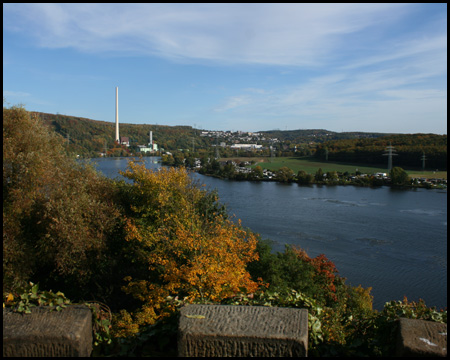 Blick von der Ruine Wetter auf Herdecke