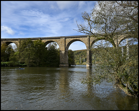 Eisenbahn-Viadukt über die Ruhr bei Herdecke