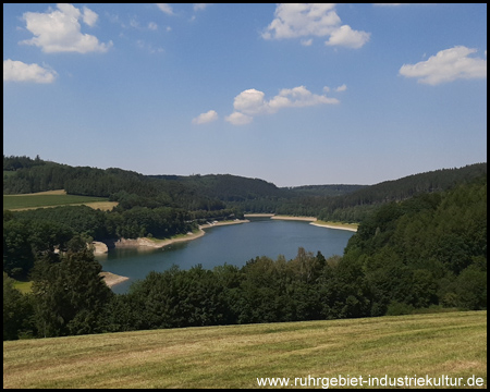 Der Hennesee von erhöhter Position gesehen
