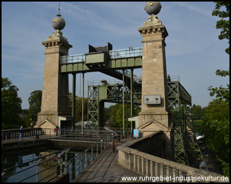 Hebewerk vom Oberwasser aus gesehen