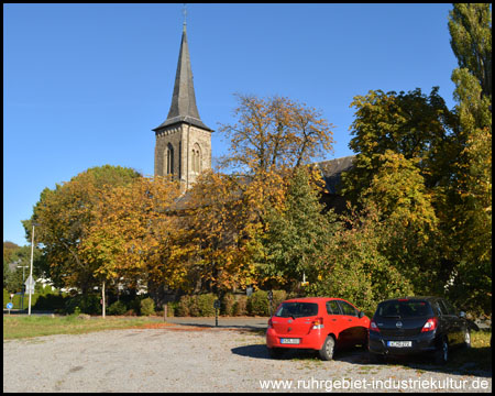 Ausgangspunkt des Weges: Die Kirche in Herzkamp