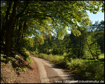 Kreßsieper Weg, vom Felderbach begleitet