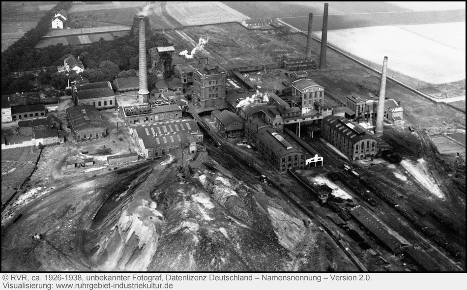 Historisches Foto der Zeche Fröhliche Morgensonne in Bochum