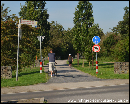 Kreuzungspunkt von HOAG-Trasse und Emscherweg