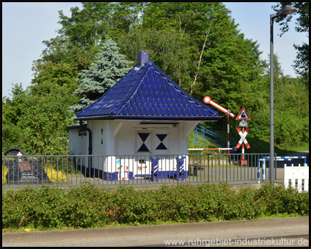 Bahnwärterhaus an der Horster Straße – kleines Museumsgelände