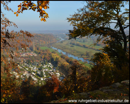 Blick auf die westliche Seite des Ruhrtals nach Bochum