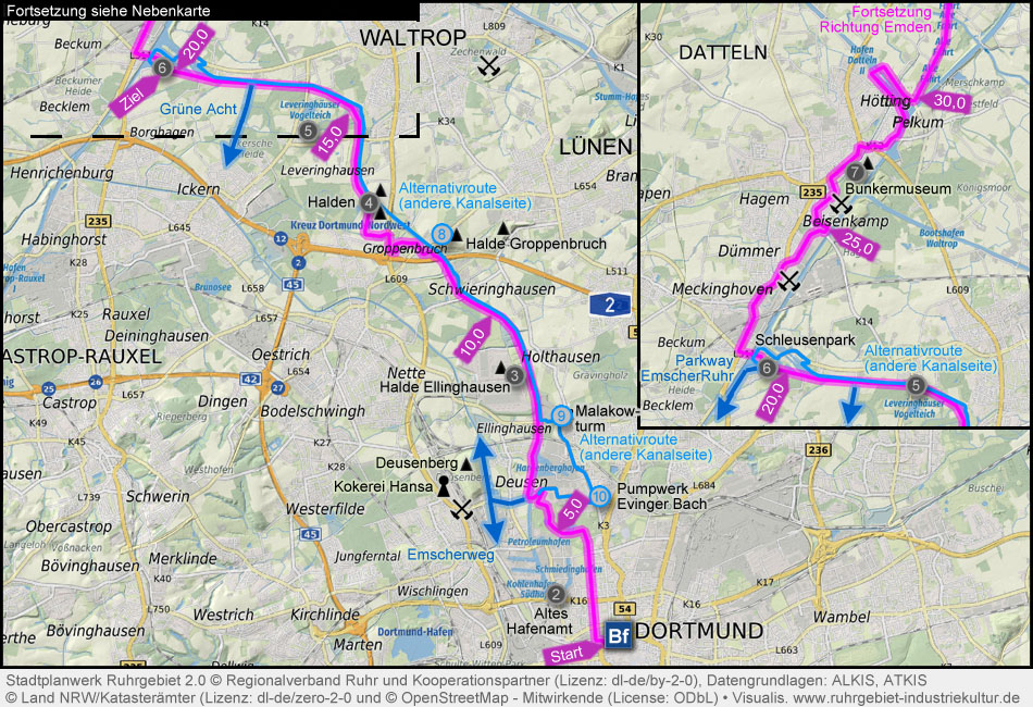 Dortmund-Ems-Kanal-Radweg Ruhrgebiet