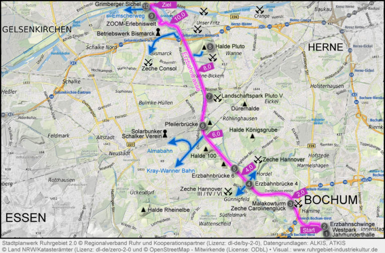 Erlebnis-Radweg auf der Erzbahntrasse