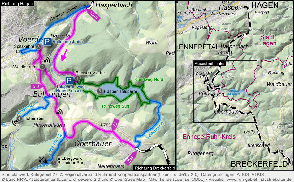 Rad- und Wanderweg auf der Kleinbahn Haspe-Breckerfeld