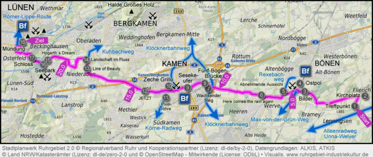 Der Seseke-Weg – Über Wasser Gehen - Radfahren im Ruhrgebiet