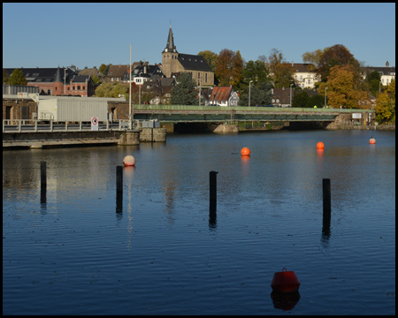 Schleuse von der anderen Seeseite gesehen