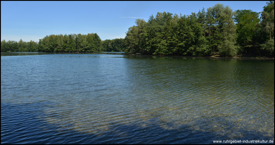 Südlicher Heidesee mit Inseln und kristallklarem Wasser