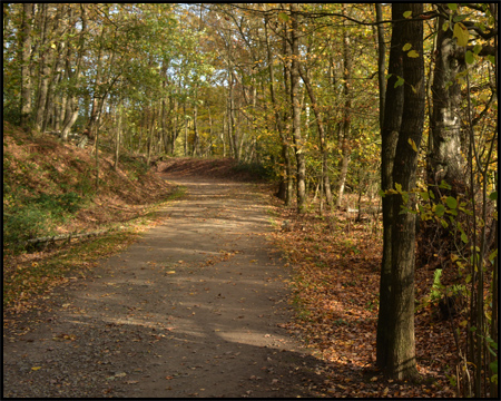 Der Weg nähert sich hier Voerde.