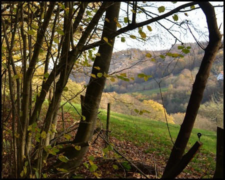 Mit Blick nach rechts schauen wir ins Startgebiet unserer Tour im Hasper-Bachtal