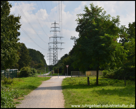 Blick zurück in Richtung Oberhausen