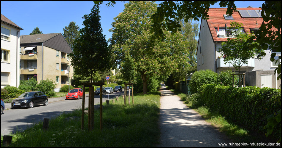 Radweg auf alter Bahntrasse in Kamen