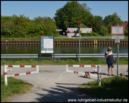 Abruptes Ende: Knotenpunkt 2 am Datteln-Hamm-Kanal