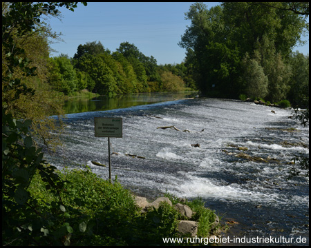 Stauwehr der alten Schleuse Werne