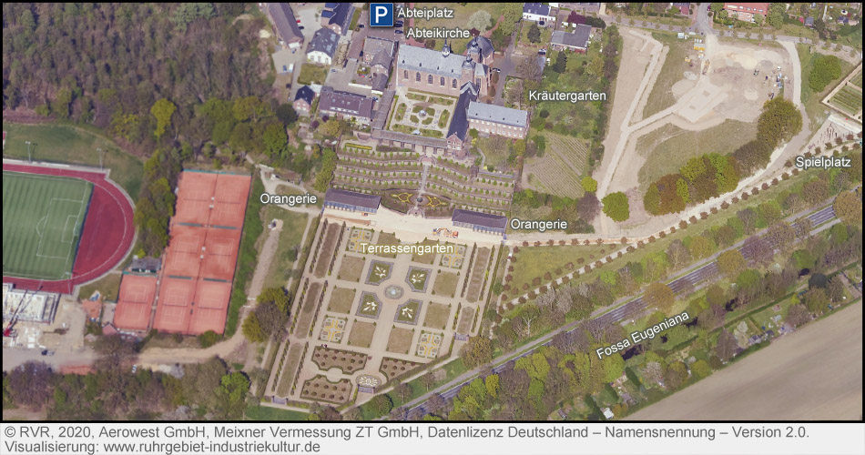 Terrassengarten von Kloster Kamp in Kamp-Lintfort