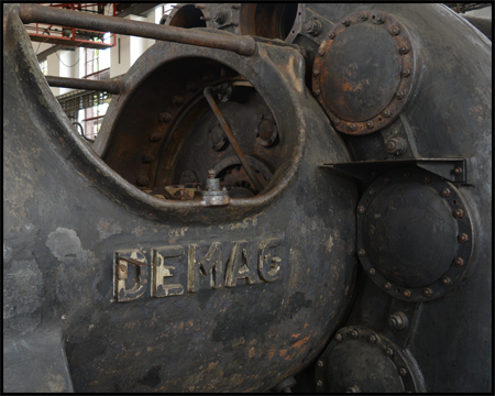 Details einer Dampfmaschine