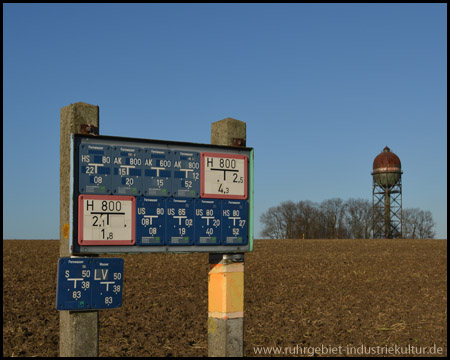 Wasserleitungen in der Nähe des Lanstroper Eis