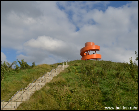 "Haldenzeichen": Aussichtsturm im Lippepark Hamm