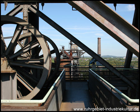 In 75 Metern Höhe auf Hochofen 5 im Landschaftspark Nord