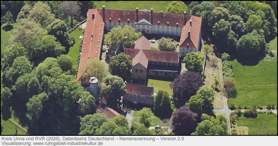Schloss Cappenberg aus der Luft