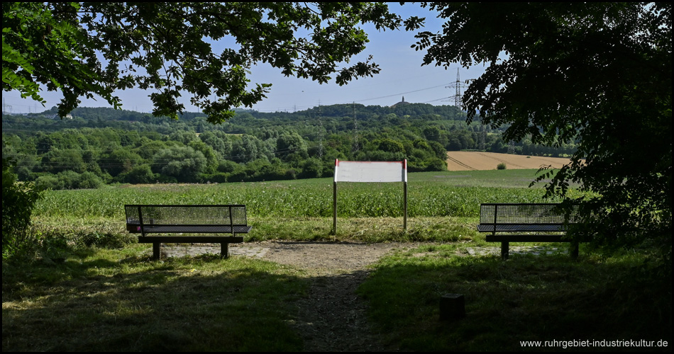 Aussicht vom Mechtenberg in Essen auf Bochum und Gelsenkirchen