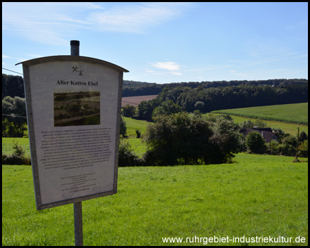 Informationstafel am Blick zum Kotten Ebel