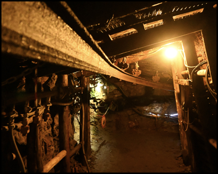 Eine Stählerne Hängebahn im Bergbau