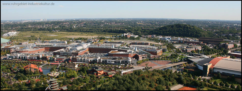 Luftbild von der Neuen Mitte Oberhausen