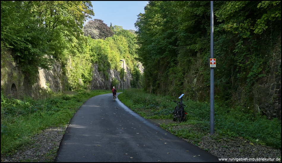 Einschnitt der Nordbahntrasse in Wuppertal