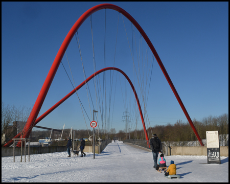 Nordsternpark im Schnee