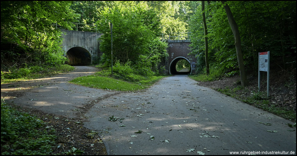 Tunnel unter einer Eisenbahn