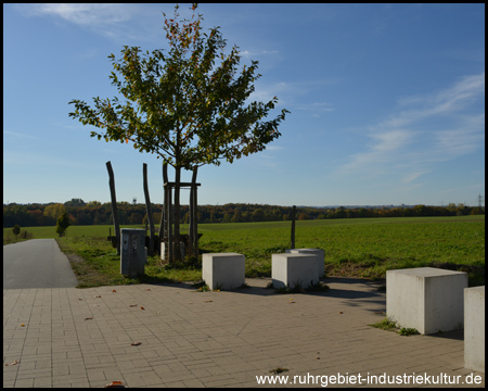 Sonnenverwöhnter Rastplatz mit Blick ins Ruhrtal