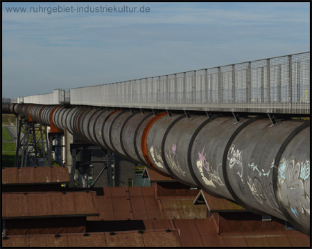 Verlauf des Skywalks auf dem alten Rohr