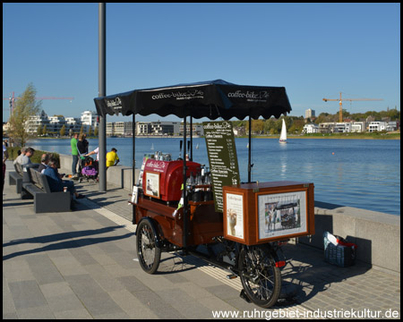 Coffee-Bike an der Promenade am Südufer