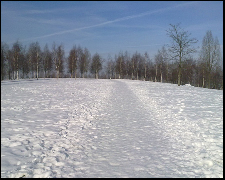 Prosper-Park im Schnee