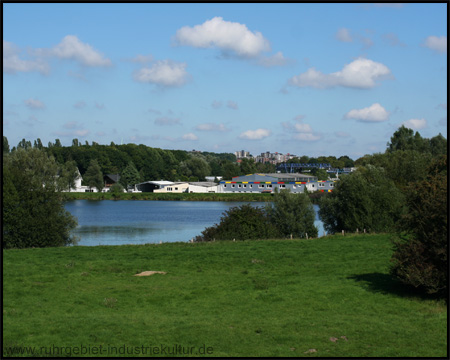 Blick vom Lippedeich auf den Radbodsee