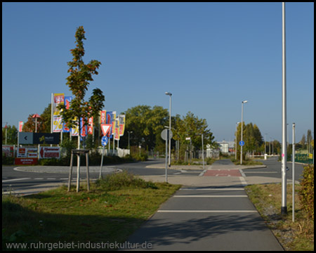 Im Güterbahnhof Witten-Ost wird ein Kreisverkehr durchquert
