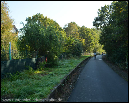 Haltepunkt Siebenplaneten am Streckenende (Blick zurück)