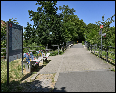 Knotenpunkt am Bahntrassenradweg Rheinischen Esel